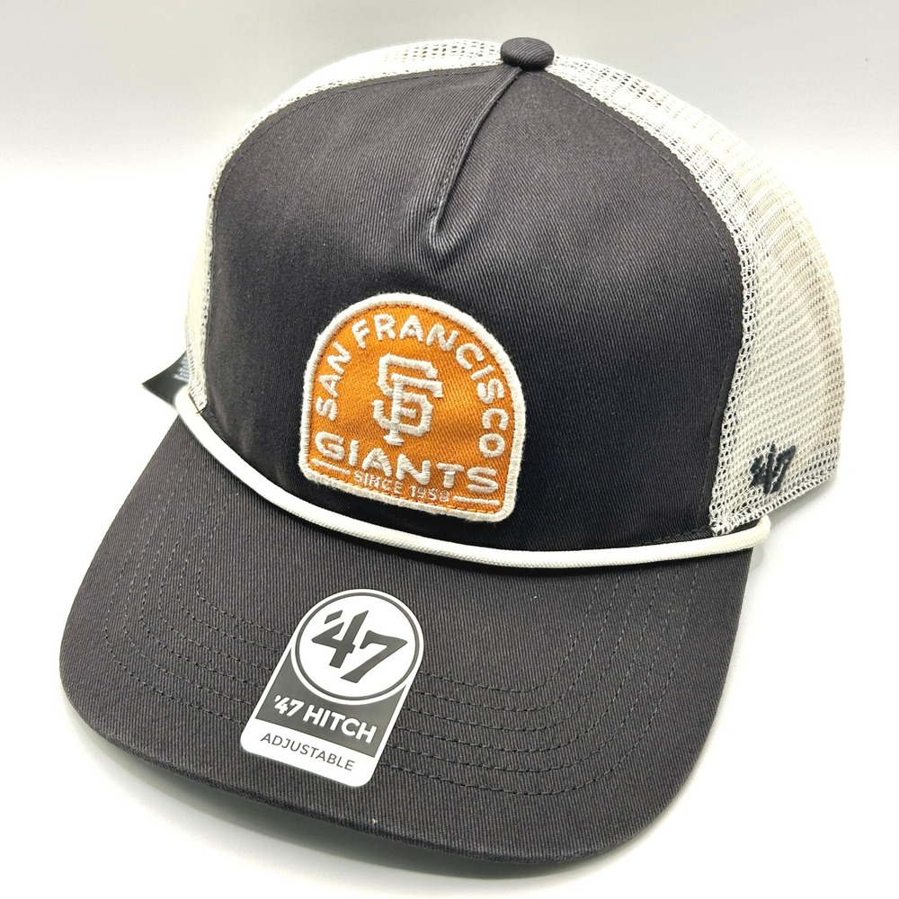 San Francisco Giants '47 Brand Hitch Hat OSFA Charcoal Trucker Baseball MLB Cap
